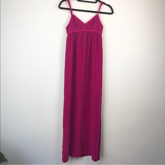 Nili Lotan Dresses & Skirts - Nili Lotan pink fuschia silk maxi slip dress